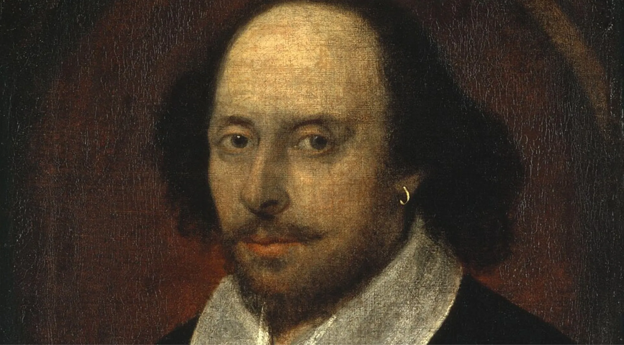 Famous people portrait showing a man with a mustache and earring in historical attire, challenging you to identify him.