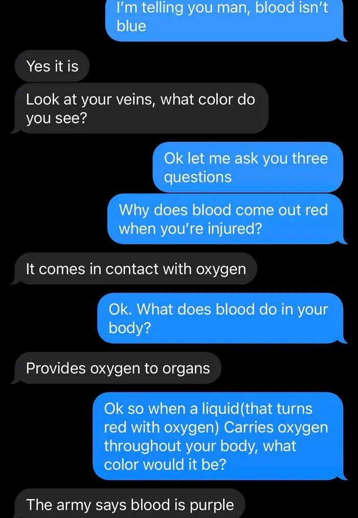 Blood Is Blue Apparently
