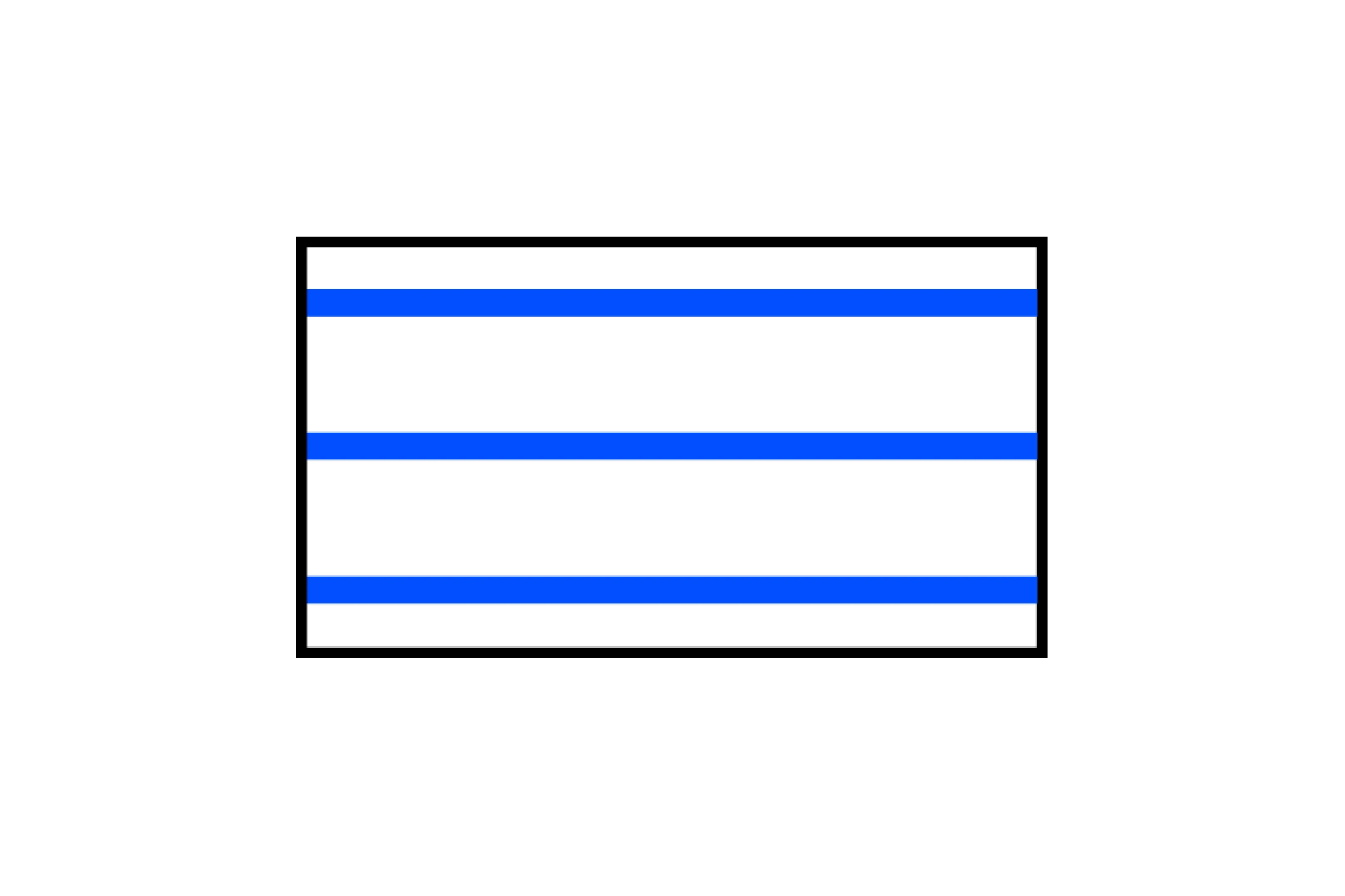 Black rectangle with three horizontal blue lines inside, showing part of the puzzle missing for visual challenge.