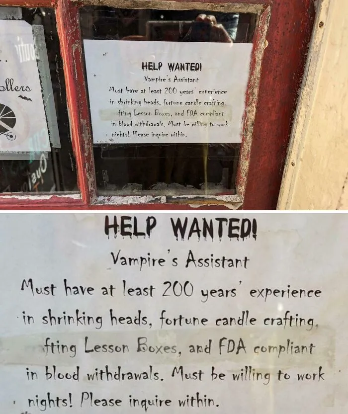 53 Hilariously Bold “Help Wanted” Signs Spotted In The Streets