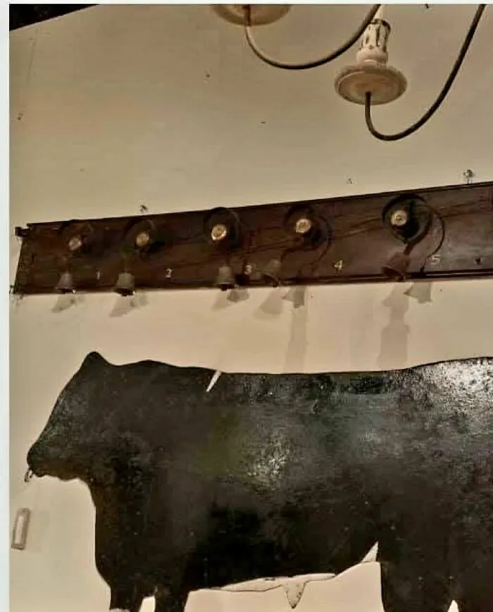 Supposedly This Is From An Old Farmhouse Out West. Not Exactly Sure But My Guess Is That Thus Is A Dinner Bell System. Any Thoughts?