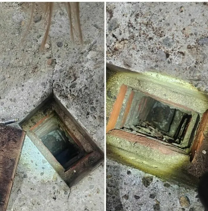 Este agujero está en el suelo del garaje. ¿Para qué sirve?
