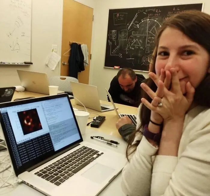 Watching In Disbelief As The First Image Ever Made Of A Black Hole Was In The Process Of Being Reconstructed