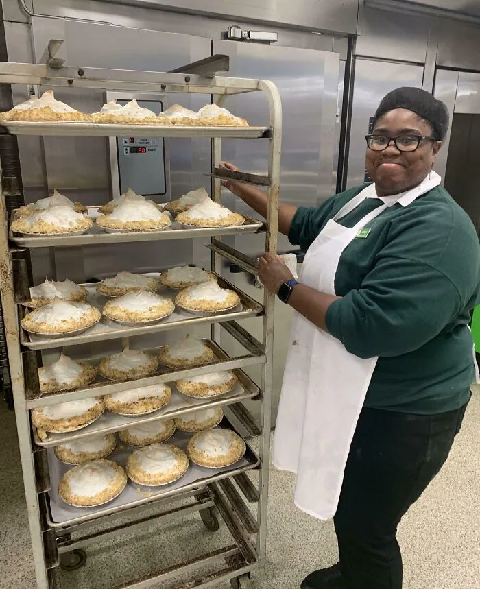 Me In My First Year Of Working At My Current Job. I Love How Proud I Was When I Made These Bad Boys. I'm A Baker