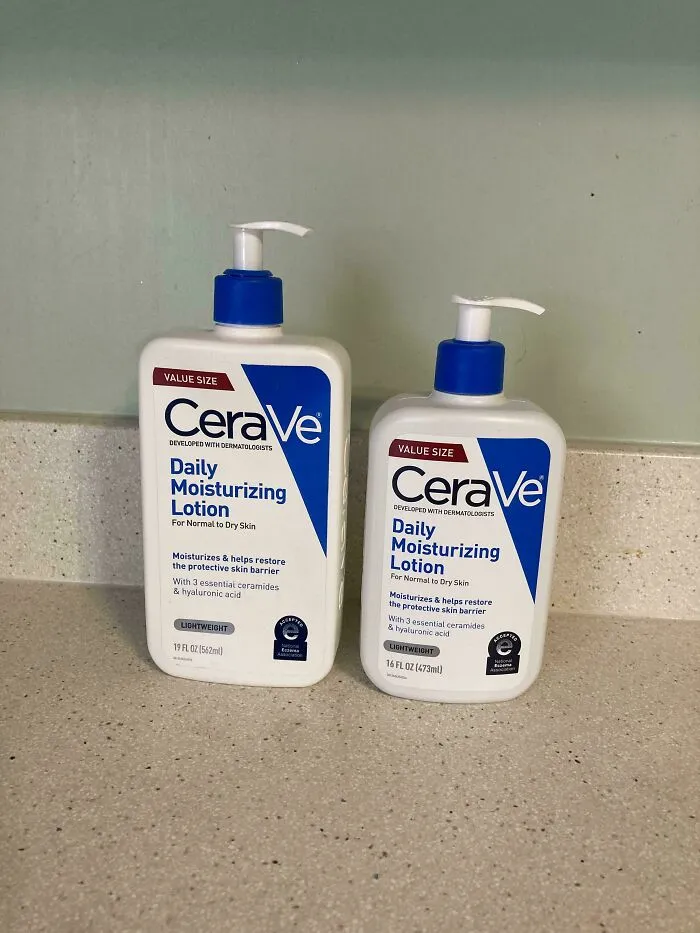 La crema hidratante "tamaño económico" de CeraVe se sometió a una dieta capitalista y perdió el 15% de su peso en solo tres meses, ¡con un aumento de precio incluido!