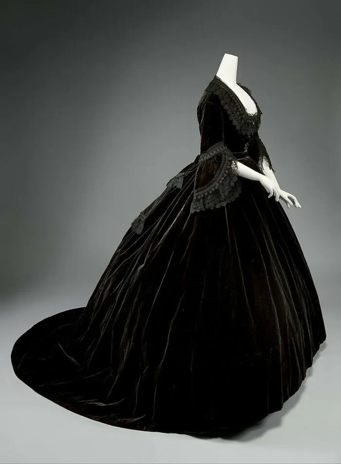 French Silk Dress, Circa 1861