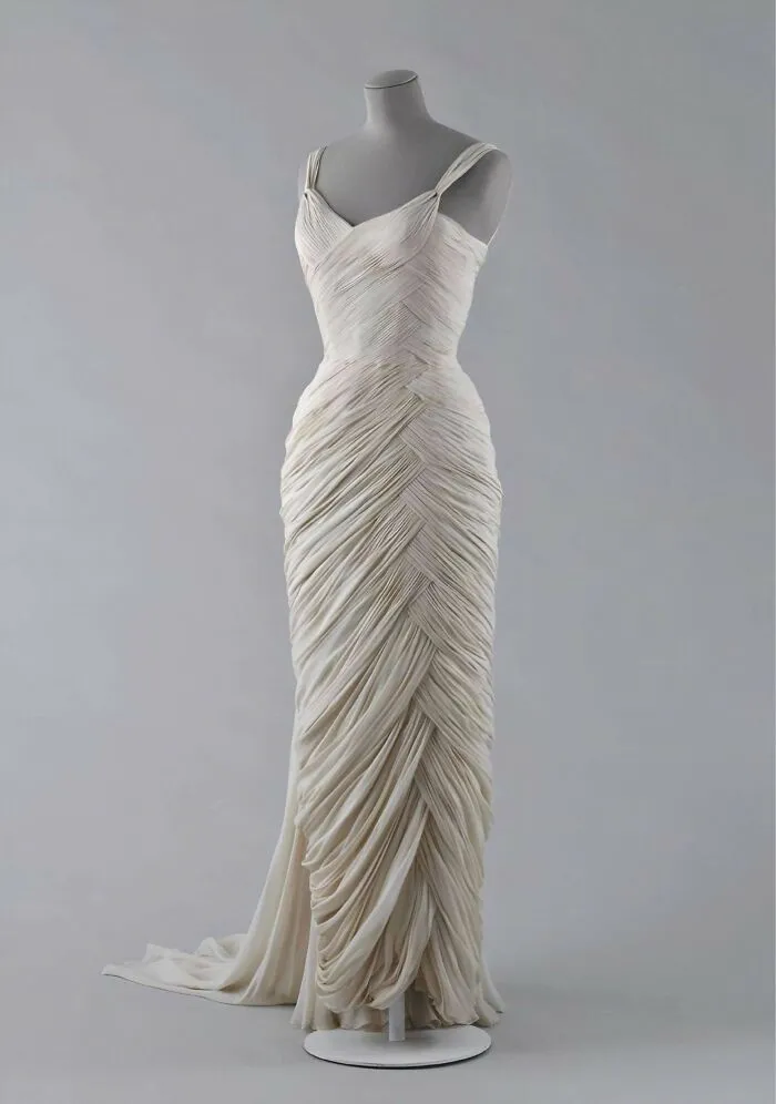 French Silk Evening Dress By Jean Dessès, 1956