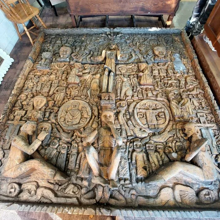 Any Ideas About This? Came Across It In A Charity Shop Recently (Ireland)wooden, Approx 3m X 3 M, Very Heavy