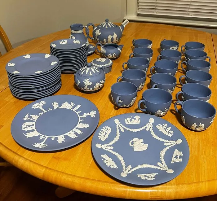 Wife Came Home From A Yard Sale. 55 Individual Pieces. She Paid $100 For All Of It. Totally Out Of Character. She’s Been Walking Around With A Chip On Her Shoulder All Night. Love Seeing Her This Happy, Hoping To Confirm That She Has A Good Eye For Pottery. United States