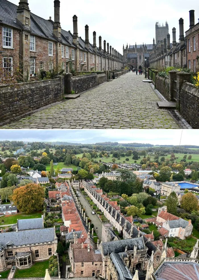 Vicars' Close Is A Mid-14th Century Ce Dead End Street In Wells, Somerset, That Is Reportedly Europe's Oldest Residential Street With The Original Buildings Still Intact