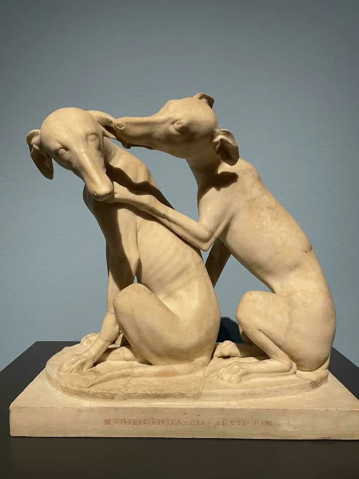 Roman Statue Of Two Greyhounds, Discovered In The Villa Of Antoninus Pius, Mid 2nd Century