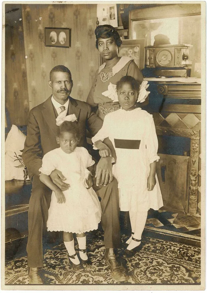 Family Posing For Their Portrait, Circa 1900s