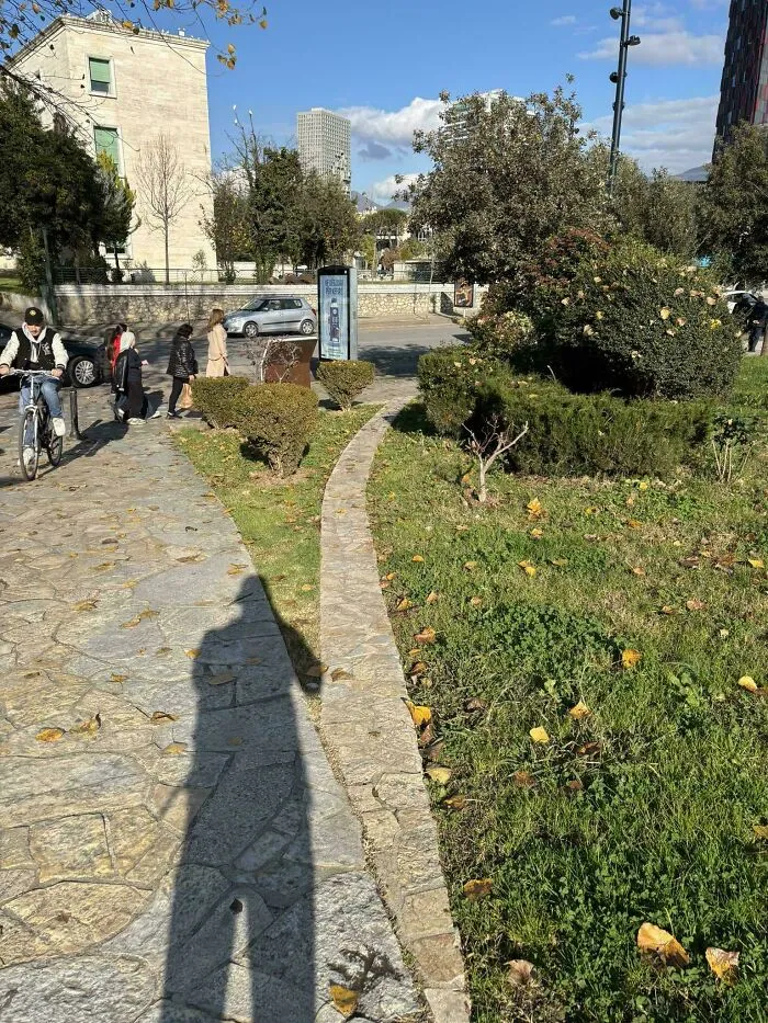 Wow! Does This Count? A Paved Desire Path In Tirana, Albania
