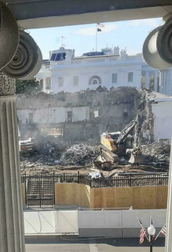 Today’s White House Demolition Update