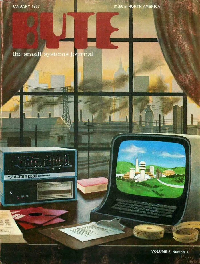 Byte Magazine, 1977. Robert Tinney