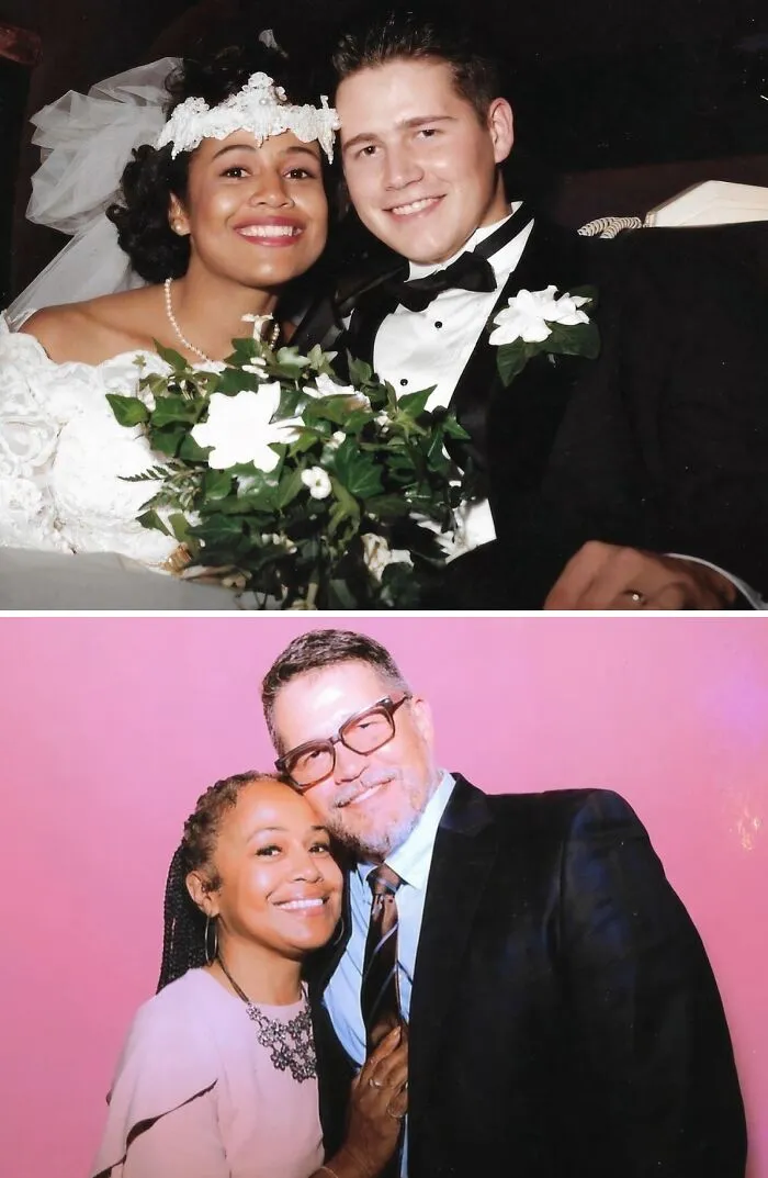 Our Wedding, 1994 - At Our Son’s Wedding, 2023