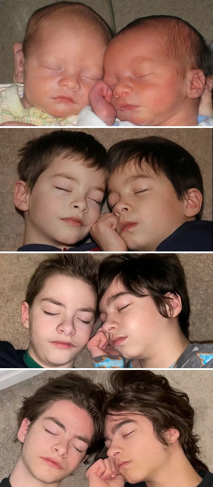 Pics Of My Twin Boys From Newborn To Age 17