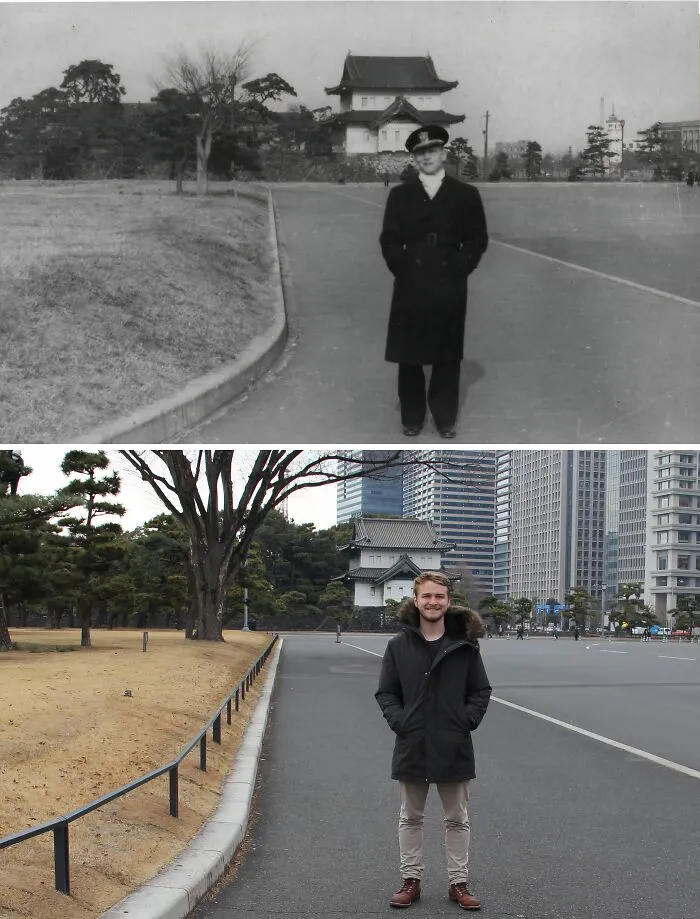 My Grandfather And I In Tokyo, 73 Years Apart