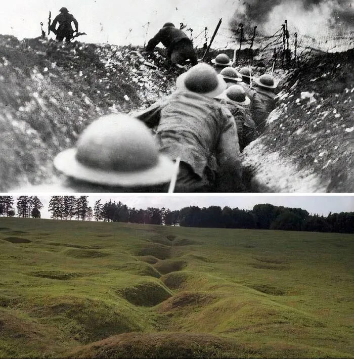 The Trenches Of World War I Then And Now