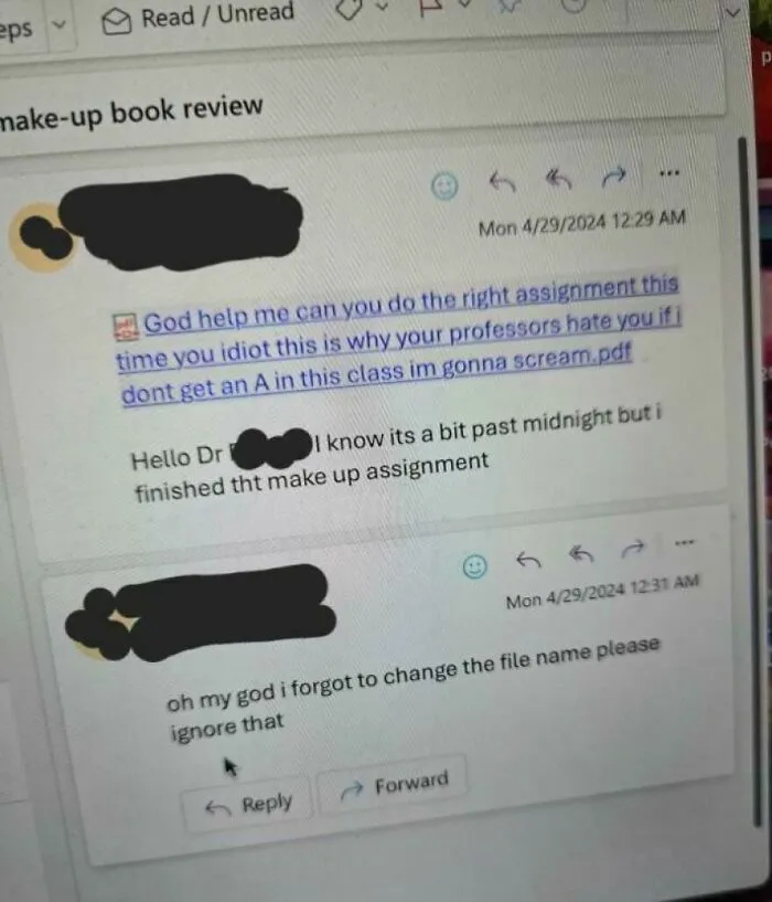A Friend Forgot To Change Their Document Name When Submitting It
