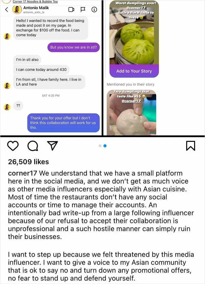 This Person Who Got Mad That A Restaurant Wouldn't Hook Them Up With $100 Off So They Bashed Their Food