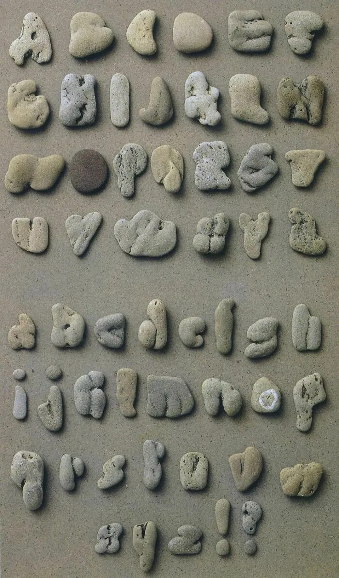 If You Spend A Lot Of Time In The Great Outdoors, Why Not Collect Your Own Stone Alphabet