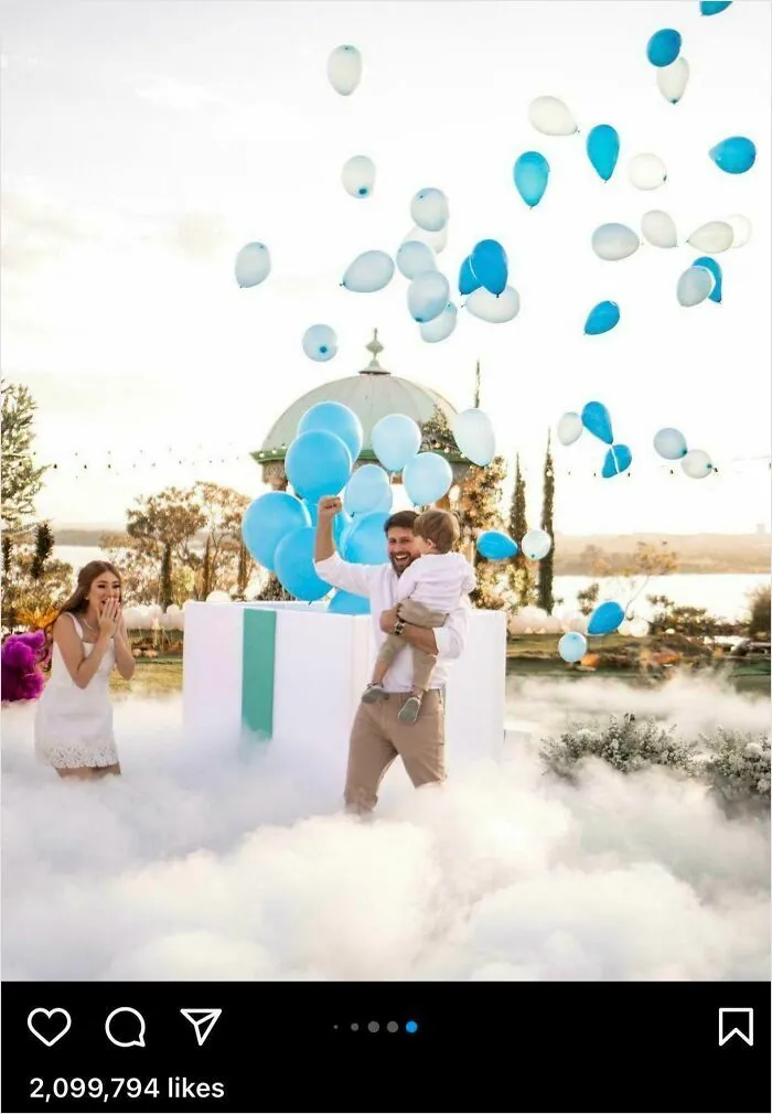 This Brazilian Influencer Released Tons Of Balloons Into The Air For A Gender Reveal