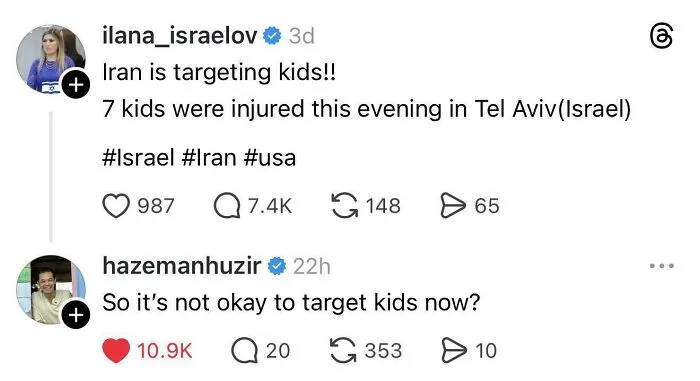 I Guess It's Only Bad Of The Kids Are Israelis Or Americans, The Rest Can Burn?