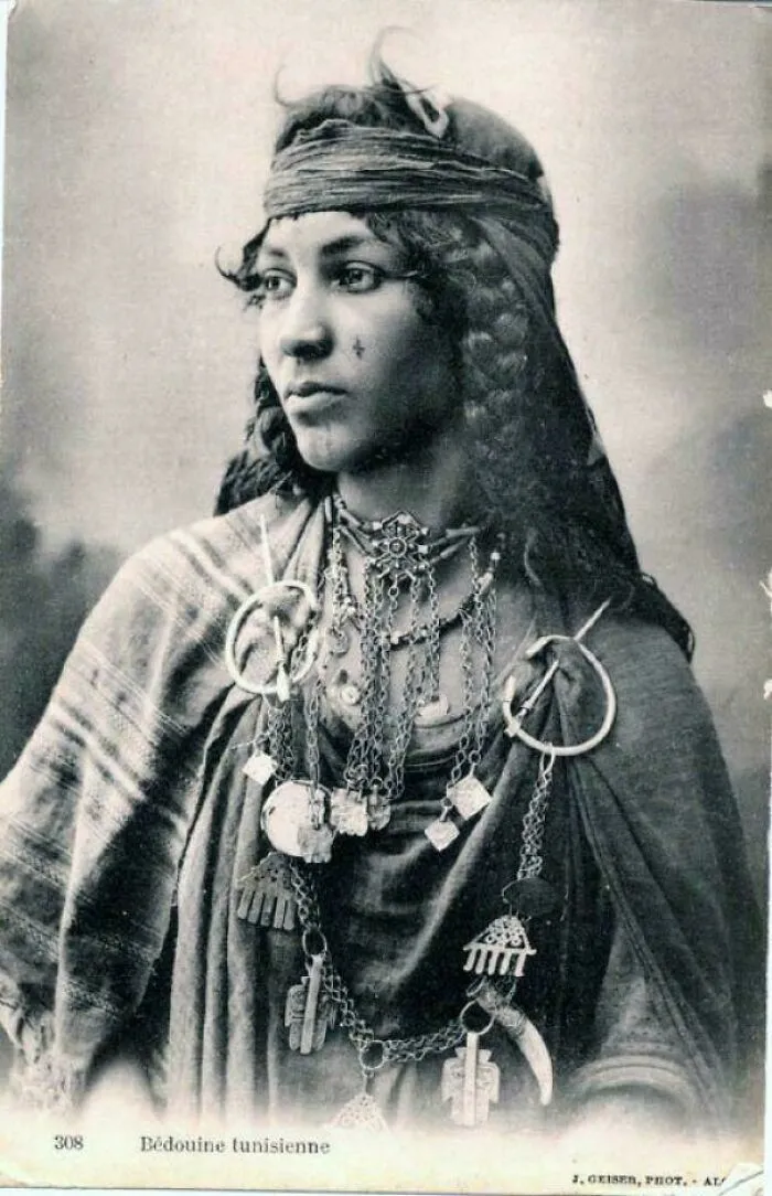 A Bedouin Woman From Tunisia In 1907