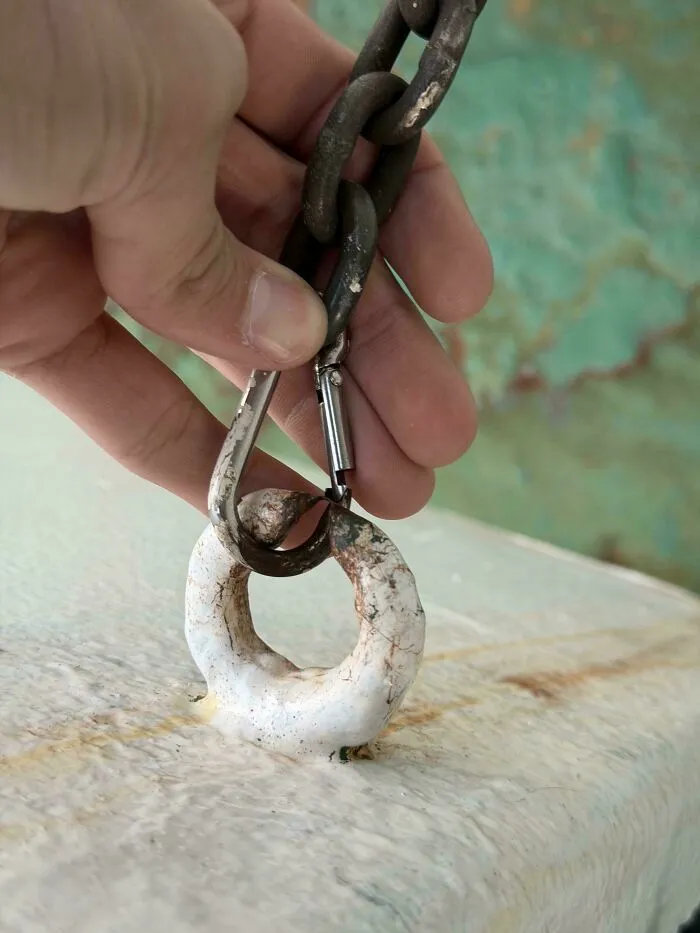 Chain On Ferry In Montenegro