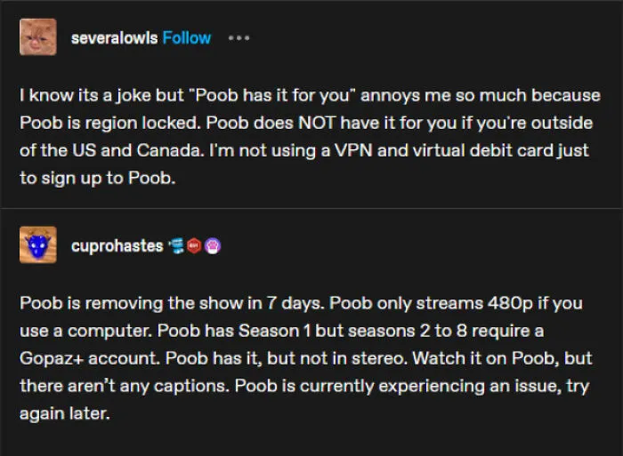 Poob Does Not Have It For You