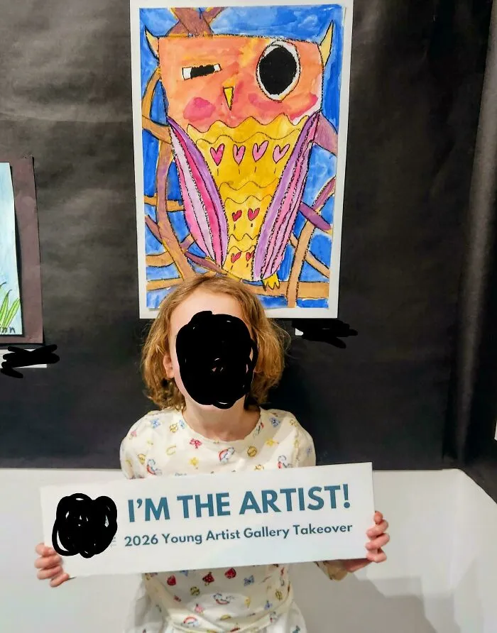 My Daughter (6) Was Selected For An Art Show!