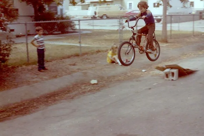 Getting Serious Helmet-Less Air In The San Fernando Valley Circa Mid-70's