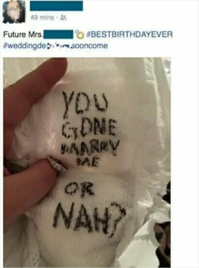 Nothing Like A Proposal On A Blood Sponge