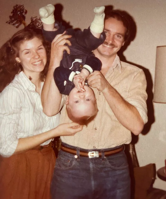 My Parents Working To Increase Blood Flow To Aid In Their Child’s Early Brain Development Circa 1982