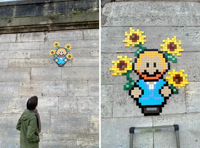 This Street Artist Turns City Walls Into Pixel Art Surprises (80 Pics)