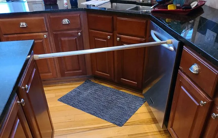 My Dad's Solution To Keep The Dishwasher Door From Opening Mid Cycle 😂