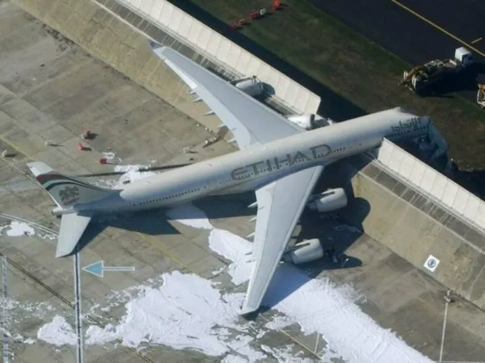 In 2007, A Brand-New Airbus A340-600 (For Etihad) Was Wrecked During A Ground Engine Test In Toulouse