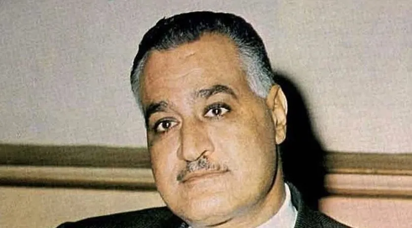 Egyptian president Gamal Abdel Nasser in a formal setting, known for nationalizing the Suez Canal in 1956.