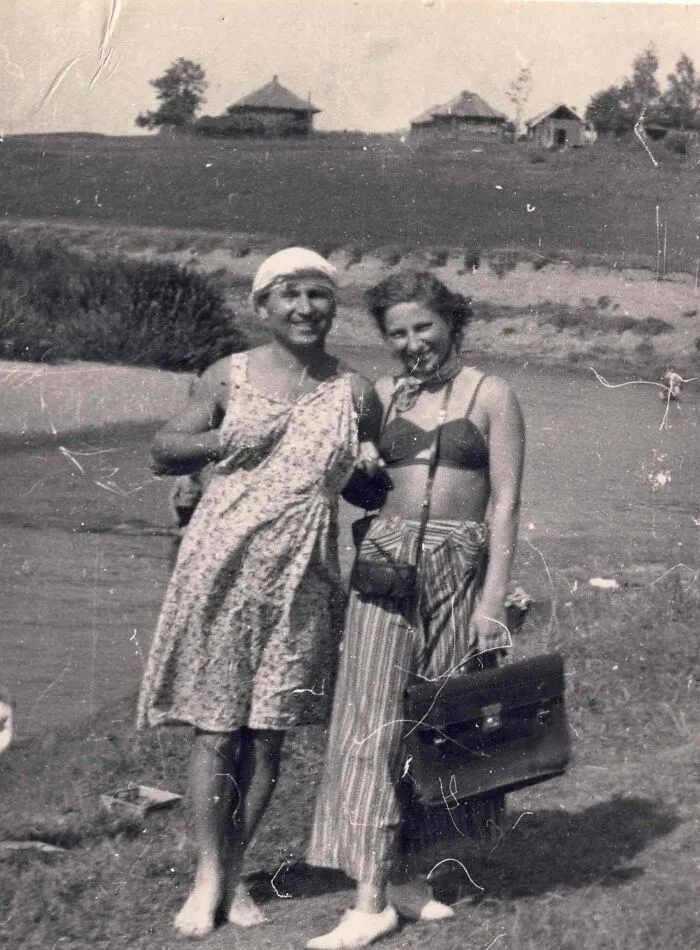 Grandma And Grandpa Swapping Clothes On Their Honeymoon, 1949