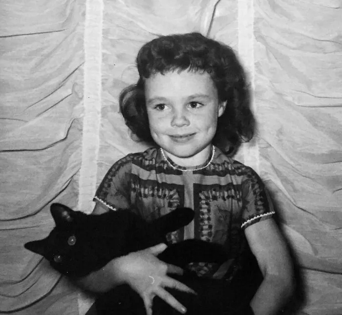 Holding My First Very Own Cat, 1959