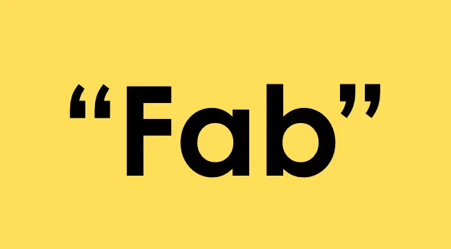 The word Fab in 1950s British slang used as part of general knowledge questions about the decade.