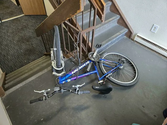 Unknown Neighbor Started Parking Their Bike In The Entrance Of Our Building