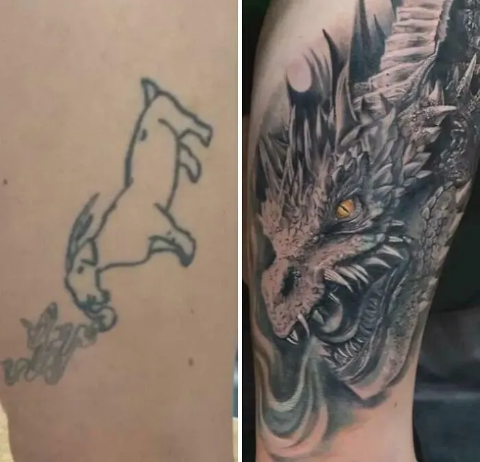 A Friend Of Mine Got His Tattoo Covered-Up