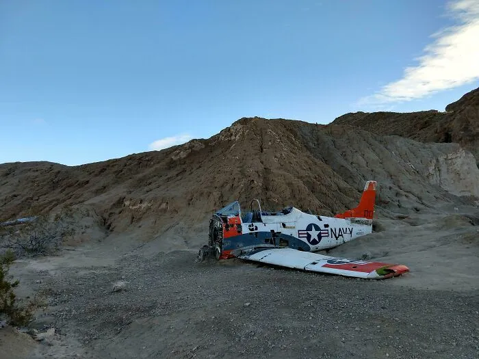 Abandoned Airplane Crash In The Desert