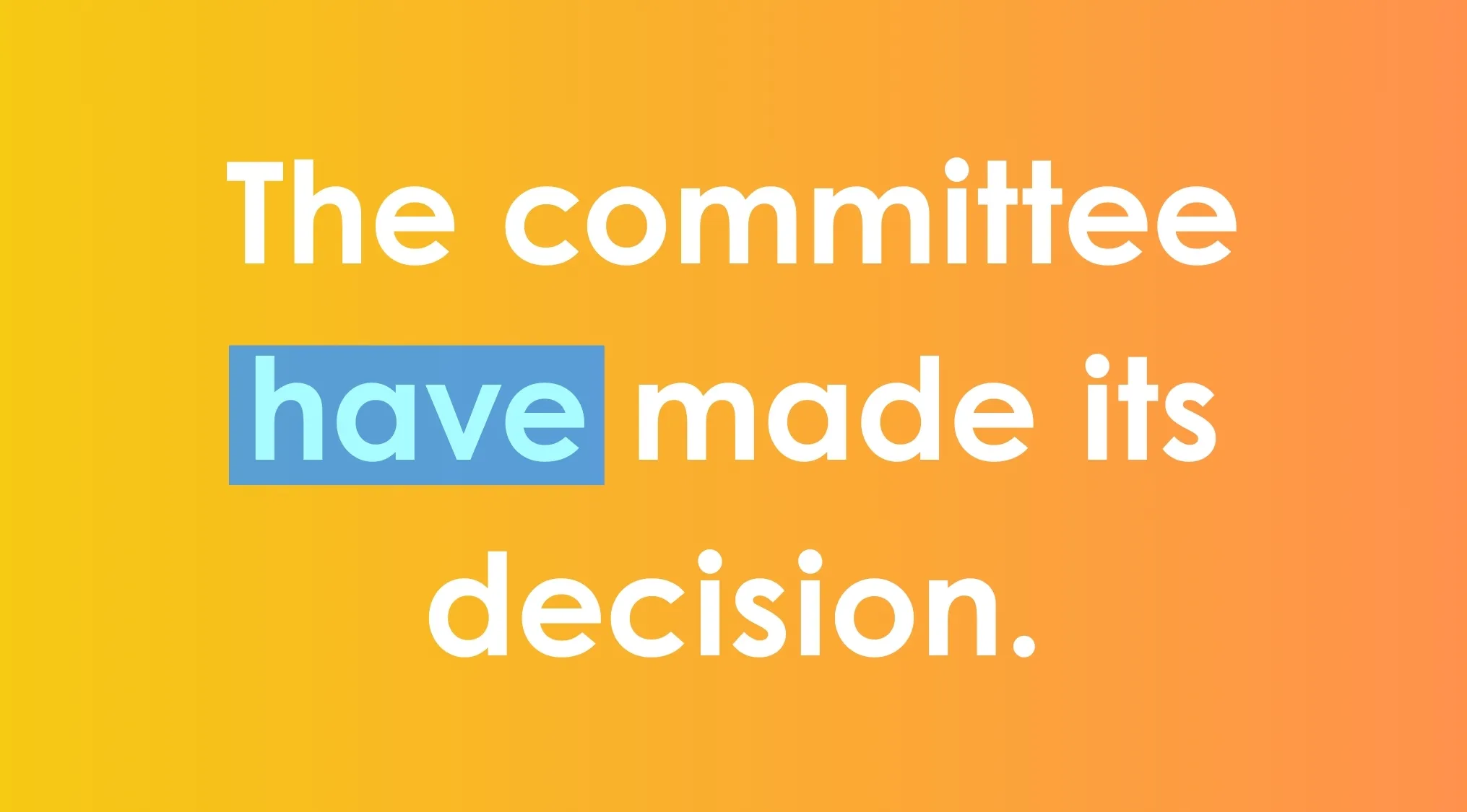 Sentence correction example with the highlighted word have in the sentence for fix the sentence SEO keyword.
