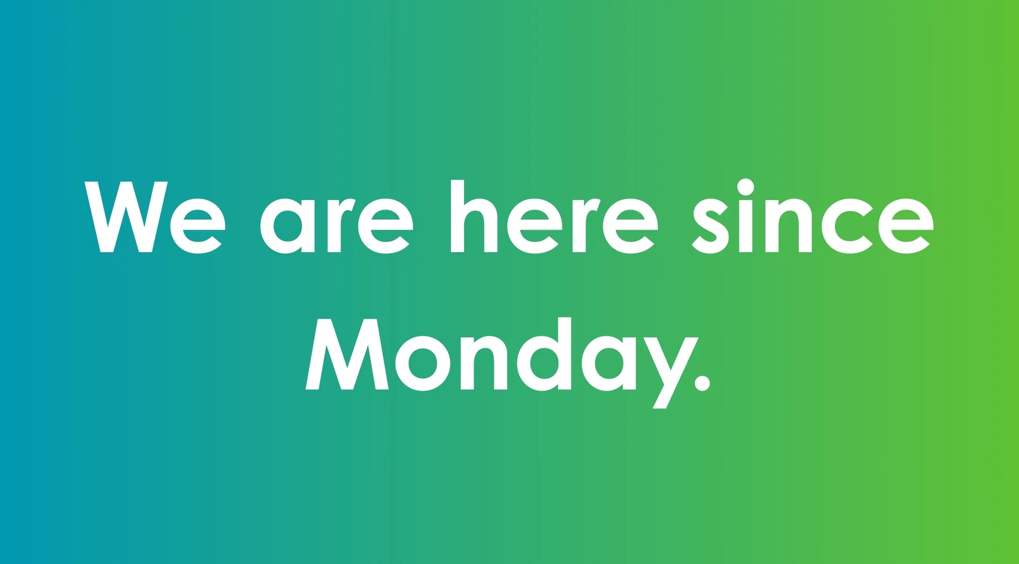 Example of a sentence needing fix with the sentence tense on teal to green gradient background.