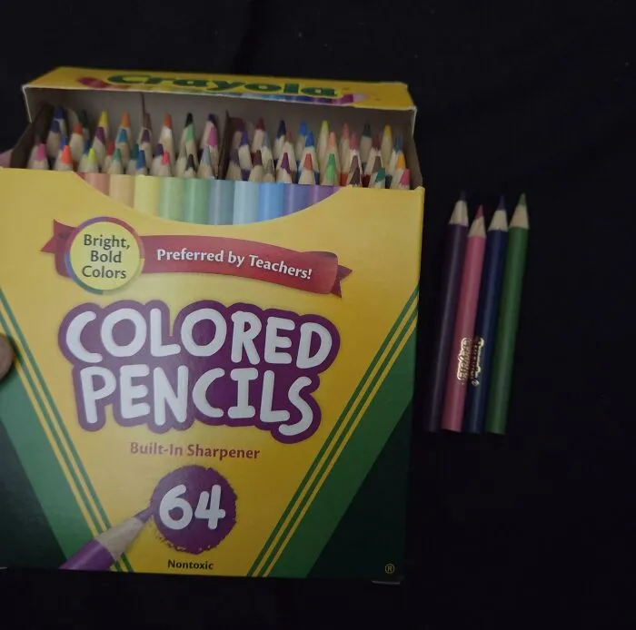 Not Only Did The Pencils Not Come In Color Order But They Are Tiny