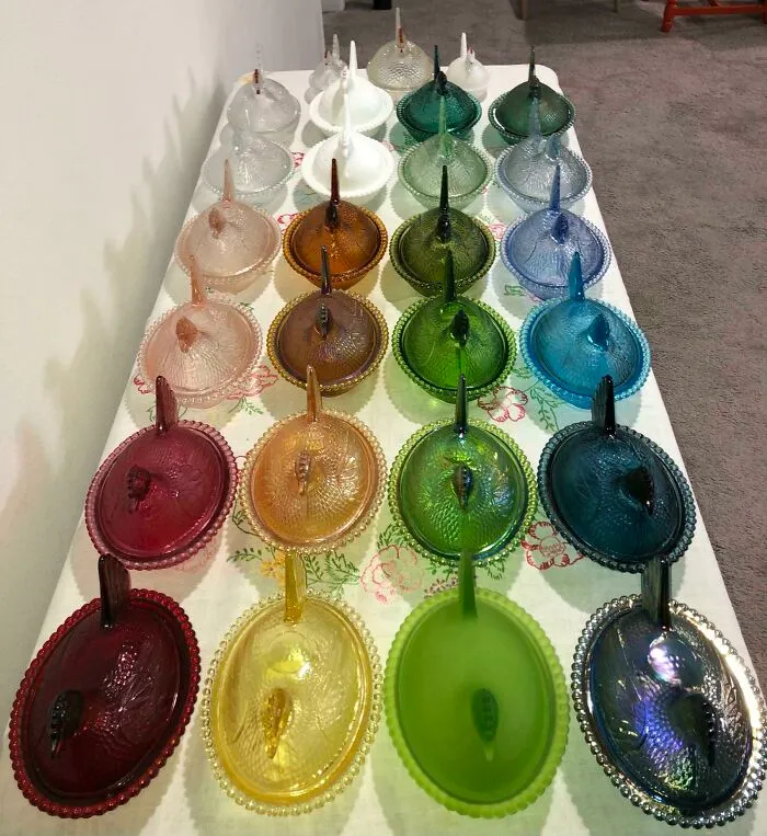 My Indiana Glass Hen On Nest Collection