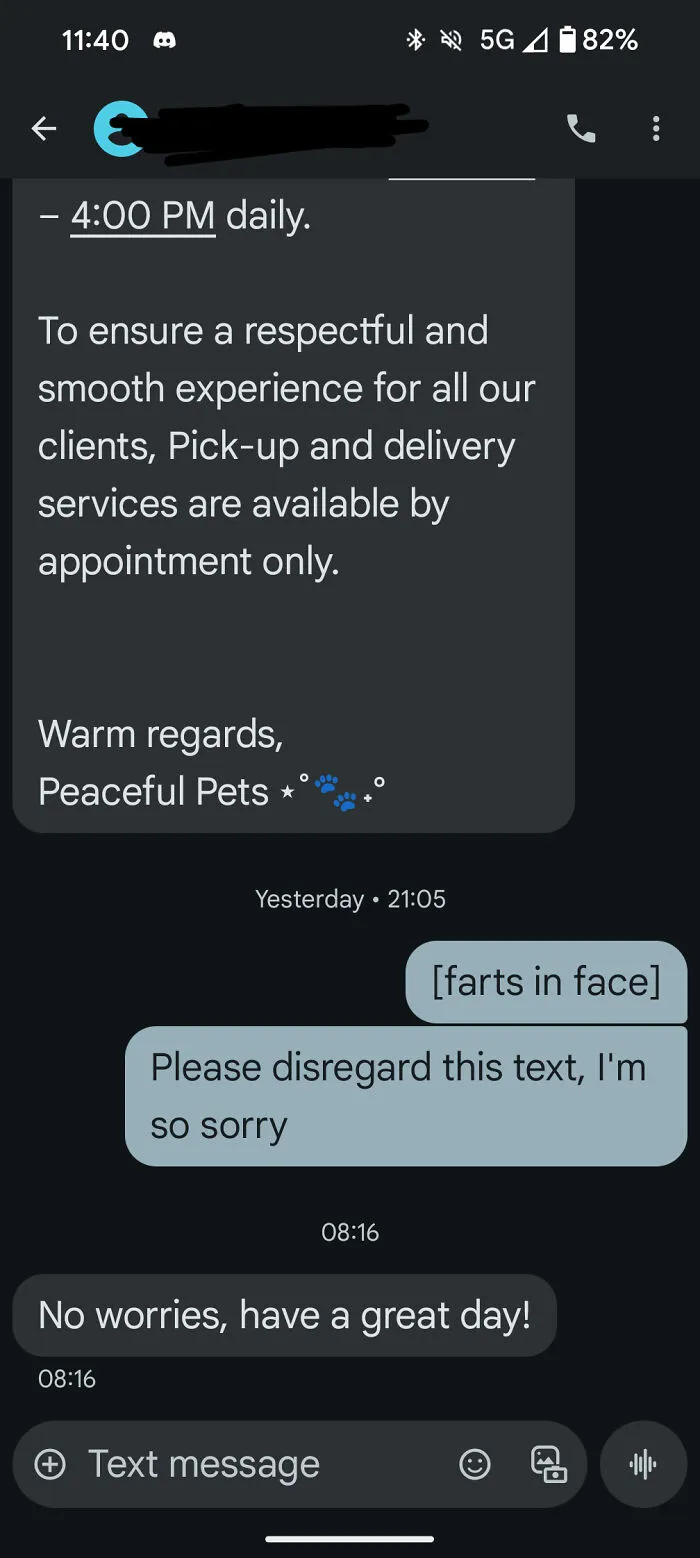 Sent This In Response To A Spam Text But Accidentally Sent It To A Cremation Business For My Cat
